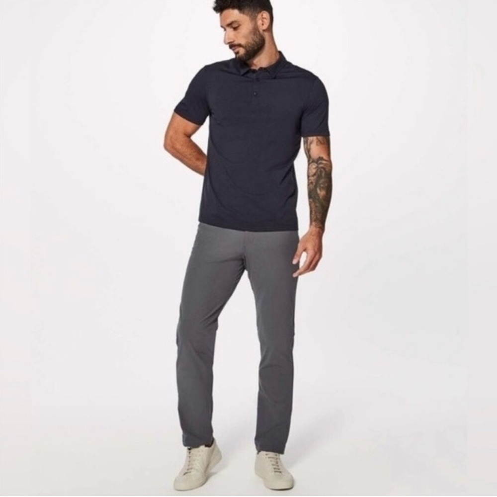Lululemon Men's ABC Pant Classic Size 34 Fog Horn Gray 31” Inseam Warpstreme